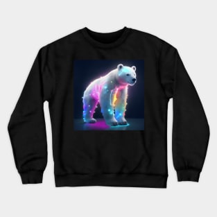 Colourful neon polar bear Crewneck Sweatshirt